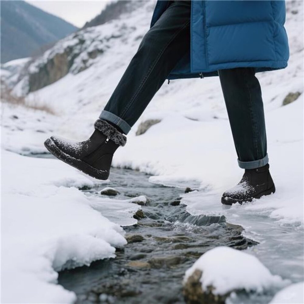 Women's Snow Boots Winter Fur Lined Waterproof Anti-Slip Boots - Picture 2 of 6